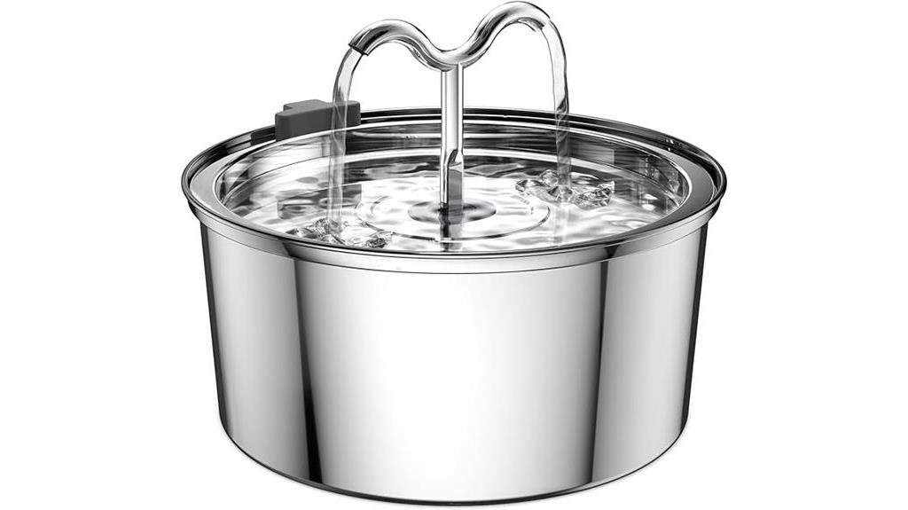 stainless steel cat water dispenser