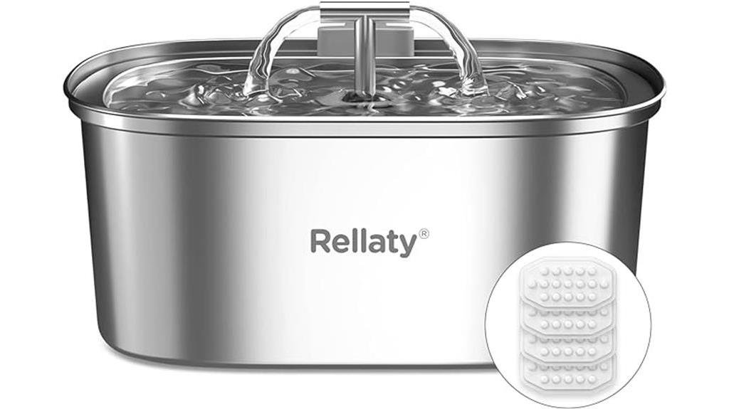 stainless steel cat water fountain