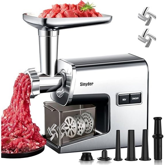 Electric Meat Grinder with Stainless Steel Blades